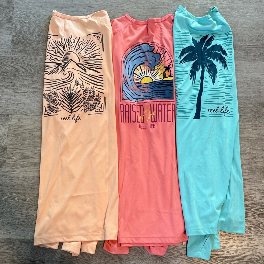 Reel Life Graphic Long Sleeve Shirts Set